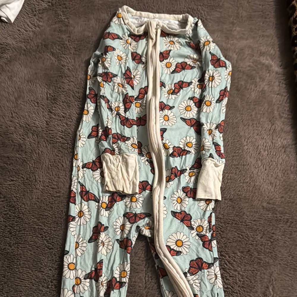 Floral Butterfly Kids One Piece